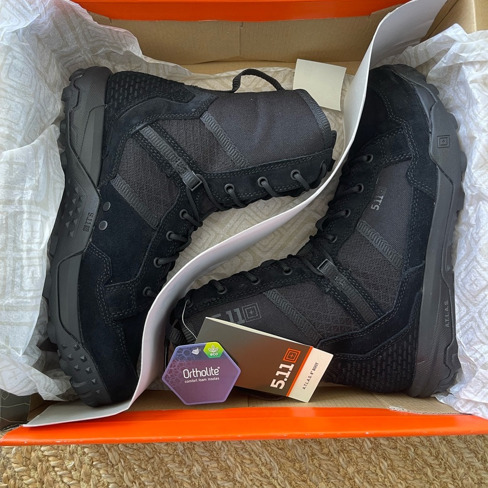 Size 10US- 5.11 Tactical Men's ATLAS (A.T.L.A.S.) 8" Boot